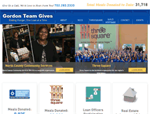 Tablet Screenshot of gordonteamgives.com